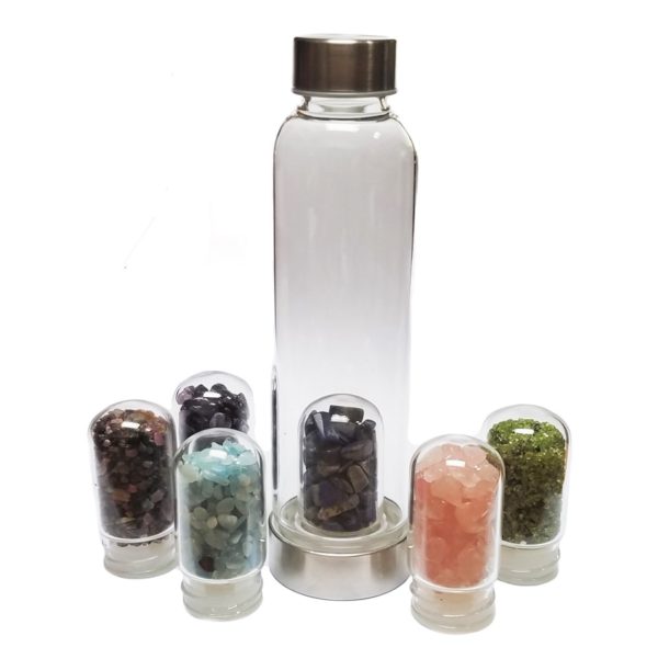 Gemstone Glass Bottle