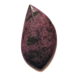 Cab2818 - Ruby With Hornblende Cabochon
