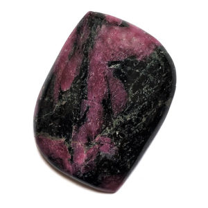 Cab3105 - Ruby With Hornblende Cabochon