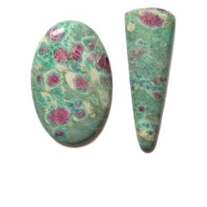Ruby in Fuchsite Cabochons from India