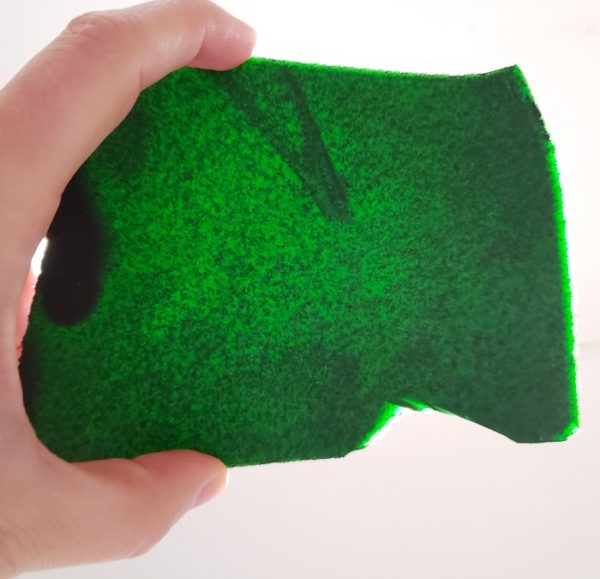 Green Goldstone slab