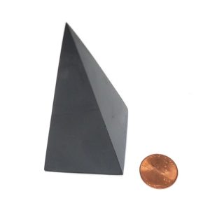 40mm Shungite High Dome Pyramid