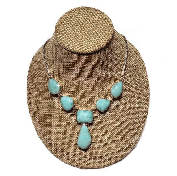 Larimar Necklace in Sterling Silver 2