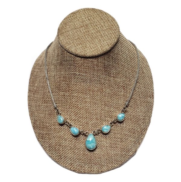 Larimar Necklace in Sterling Silver 1