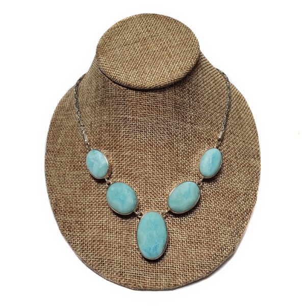 Larimar Necklace in Sterling Silver 3