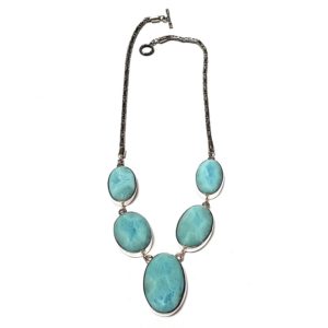 Larimar Necklace in Sterling Silver 3