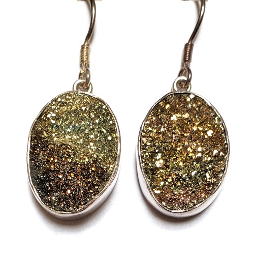 Rainbow Pyrite Earrings 6