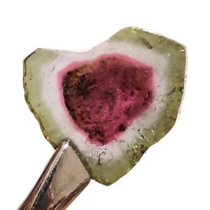 Cab1828 - Watermelon Tourmaline Slice Cabochon