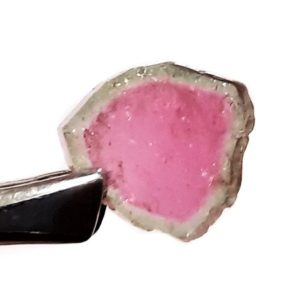 Cab1969 - Watermelon Tourmaline Slice Cabochon