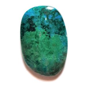 Parrot Wing Chrysocolla Cabochons from Mexico