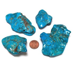 Nacozari Stabilized and Polished Turquoise Flats - $700/lb