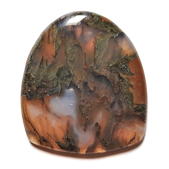 Cab1320 - Green Moss Agate cabochon