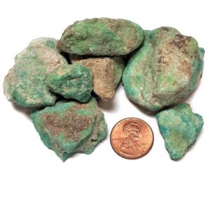 Kingman Stabilized Turquoise Rough - Nuggets Medium-Blue to Blue-Green - $0.25/gram (~$115.00/lb)