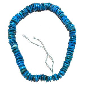 Stabilized Turquoise Irregular Disc Beads #40