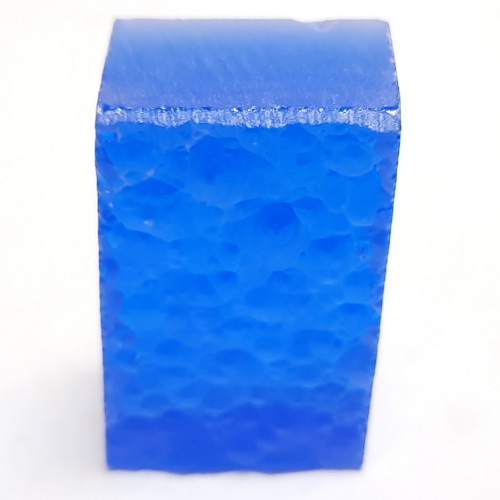 Synthetic Quartz Faceting Rough - Medium Blue