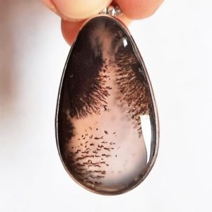 Dendritic Agate in Sterling Silver #344SK
