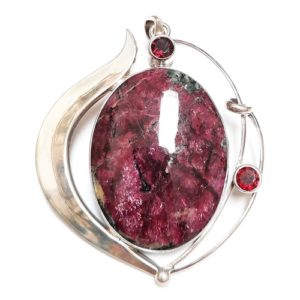 Eudialite with Garnet in Sterling Silver #597SK