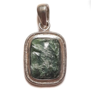 Seraphinite Pendants in Sterling Silver from Russia