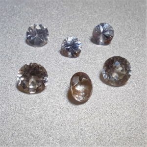 White Sapphire Faceted Stones