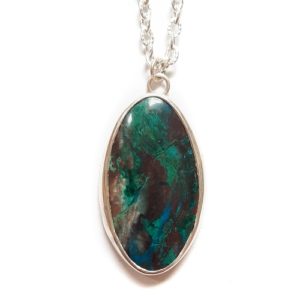 Parrot Wing Chrysocolla Necklace