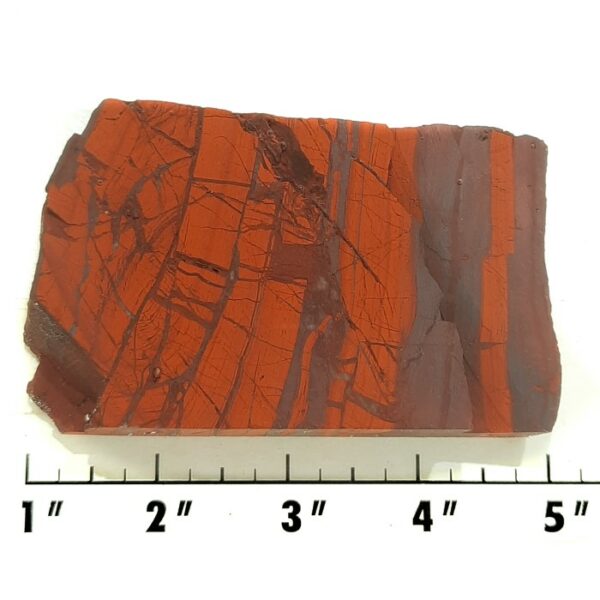 Slab883 - Red Jasper with Hematite slab