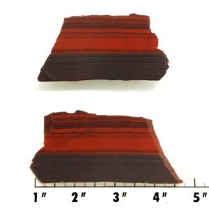 Slab872 - Red Jasper with Hematite slabs