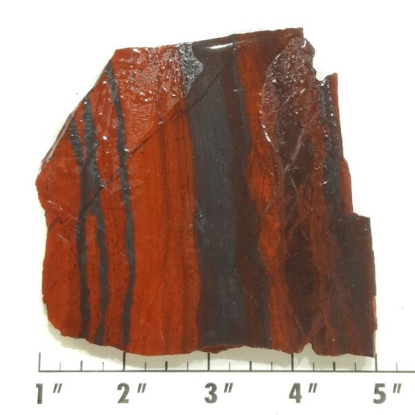 Slab874 - Red Jasper with Hematite slab