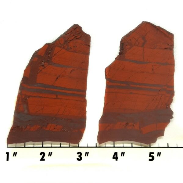 Slab88 - Red Jasper with Hematite slabs
