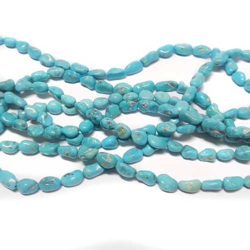 Stabilized Sleeping Beauty Turquoise nugget Beads